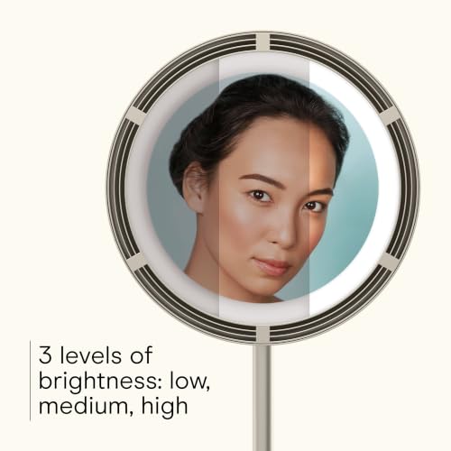 Conair Vanity Mirror with Lights, Adjustable Fan & Brightness, Round - color: Silver