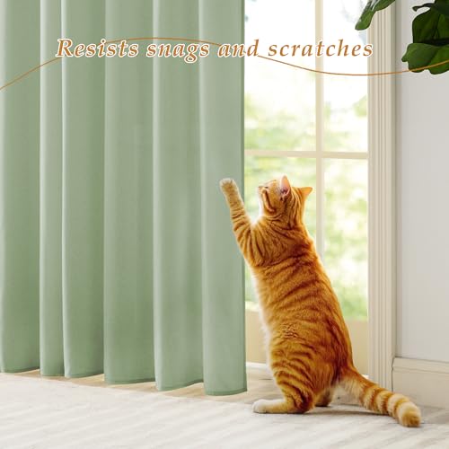 RYB HOME Non See Through Sage Green Sheer Curtains 63 inches Long - color: Sage Green, size: 52"W x 63"L (Pack of 2)