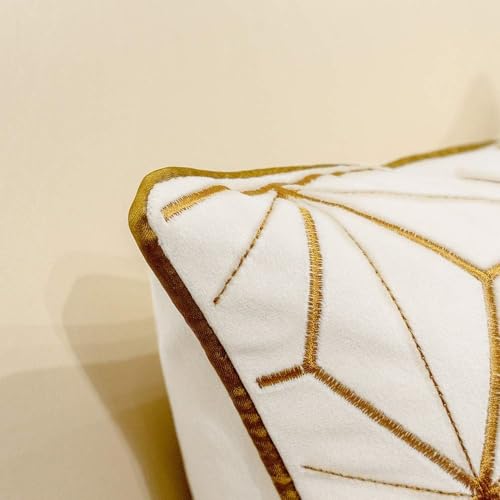 Avigers Throw Pillow Cover 18 x 18 Inch, White Gold, Velvet, Hidden Zipper - color: White, Gold, size: 18" x 18" (Pack of 1)