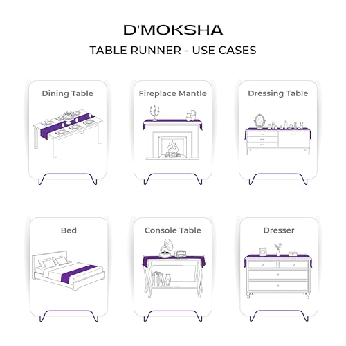 Signature Linen™ by D'Moksha, 100% Pure Linen Rust Table Runner 14 x 72 in - color: Rust, size: 14 X 72 Inch