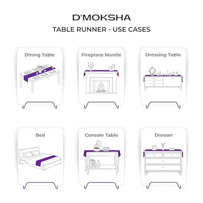 Signature Linen™ by D'Moksha, 100% Pure Linen Black Table Runner 14 x 90 in - color: Black, size: 14 X 90 Inch