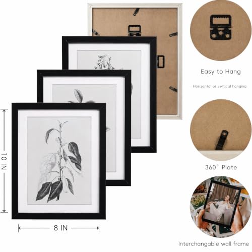 ArtbyHannah Framed Kitchen Wall Art, 8x10 inch Botanical Gallery Wall Decor - size: 8x10 Inch