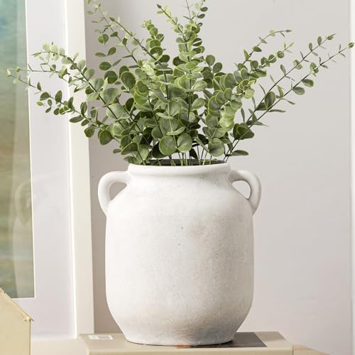 Vanselia Ceramic Flower Vase Home Table Decor Living Room Farmhouse 7.6 in - color: 7.6" Rustic