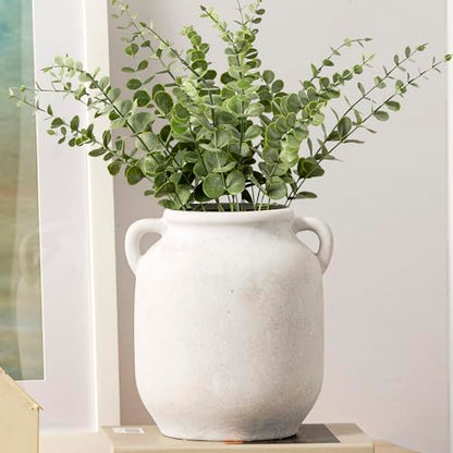 Vanselia Ceramic Flower Vase Home Table Decor Living Room Farmhouse 7.6 in - color: 7.6" Rustic