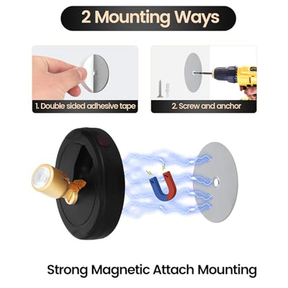 Rechargeable Spotlight, Battery Powered Picture Lights with Remote - color: chargeable Black+G