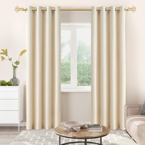 TONIAL Luxury Gold Translucent Replacement Finials for 3/4 Inch Curtain Rod - color: Luxury Gold