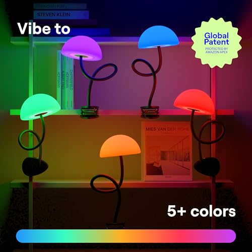 Shroommate Dorm Room Essential Clip On Bed Light for Dorm Room - White - color: White
