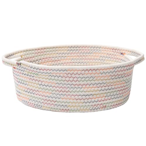 JMvicyroam Small Woven Basket, Empty Gift Basket, Colorful/1 Pack - color: Colorful, size: 1 Pack