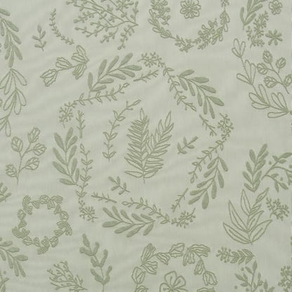 Kotile Sage Green Sheer Curtains 54 Inch Length, Boho Lace Kitchen Panels - color: Sage Green, size: 52"W x 54"L (Pack of 2)