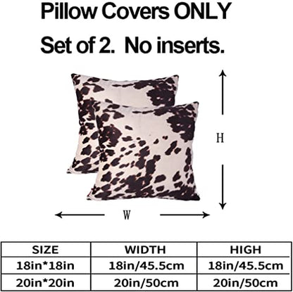 Velvet Throw Pillow Covers Brown Beige Square Cushion Case 18x18 - color: Brown, size: 18" x 18" (Pack of 2)