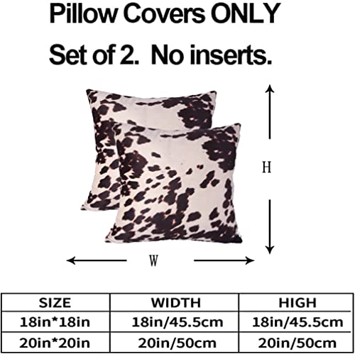 Velvet Throw Pillow Covers Brown Beige Square Cushion Case 18x18 - color: Brown, size: 18" x 18" (Pack of 2)