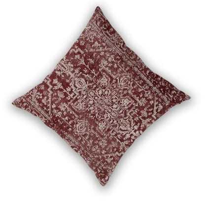 Burgundy Carpet Pattern Boho Pillow Covers 16 x 16 Inch Set of 2 - color: Burgundy Boho, size: 16" x 16" (Pack of 2)
