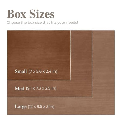 WE Games Old World Wooden Keepsake Box - color: Walnut, size: Small