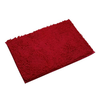 Non-Slip Bath Rug,Extra Soft Microfiber Bedroom Shag Carpet with Anti-Slip Backing,Water/Dust Absorbent Fast Dry Shower Mat,Sound Insulated Stairs Pad,Machine Washable (Red,15 x 23 Inches) - color: Red, size: 15"x23"