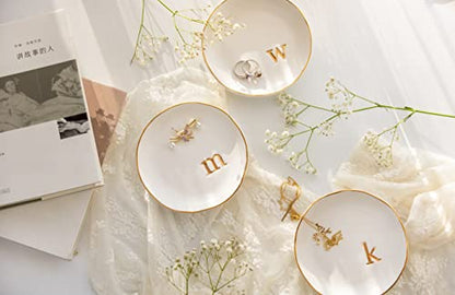 COLLECTIVE HOME Ceramic Jewelry Tray, Trinket Dish, Gifts for Women (C) - color: C