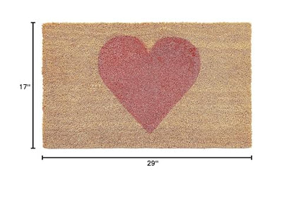 Calloway Mills Madison Heart Doormat (Pink, 17" x 29") - color: Pink, size: 1'5" x 2'5" (Rectangular)