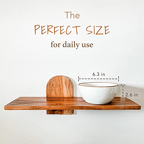 Mora Ceramic Bowls For Kitchen, 28oz - Bowl Set of 4 - For Cereal, Salad, Pasta, Soup, Dessert, Serving etc - Dishwasher, Microwave, and Oven Safe - For Breakfast, Lunch and Dinner - Vanilla & Grey - color: Vanilla & Earl Grey