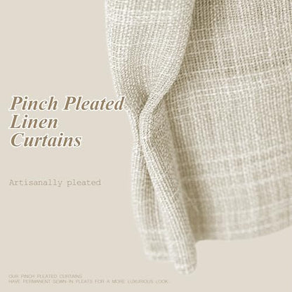 AUSSPVOCT Pinch Pleated Sheer Curtains 90 Inches Long for Living Room - color: Natural, size: 60"W x 90"L (Pack of 1)