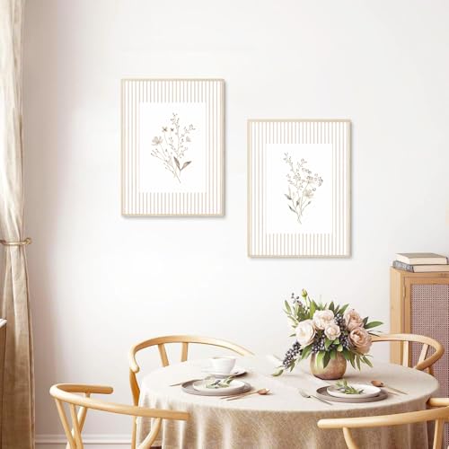 Neutral Wildflower Wall Art, 16X24 Inch - size: 16"Wx24"H