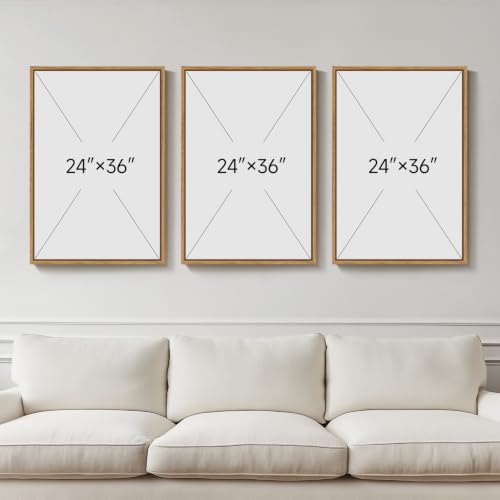 Large 3D Textured Framed Boho Neutral Abstract Wall Art, 3 Piece 24x36 inch - color: White Beige, size: 24"w X 36"h X 3pcs