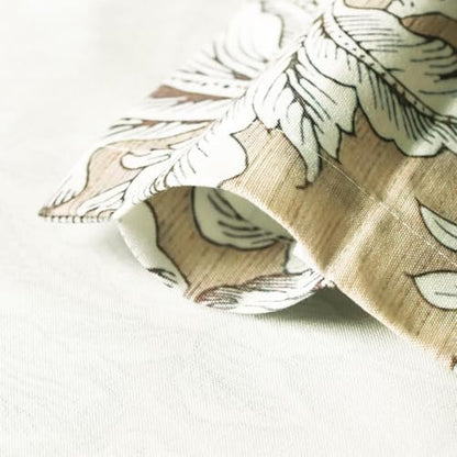 Leeva Farmhouse Floral Valance, Linen Textured Rod Pocket, 52 x 12, 1 Panel - color: M5, size: 52"W x 12"L (Pack of 1)