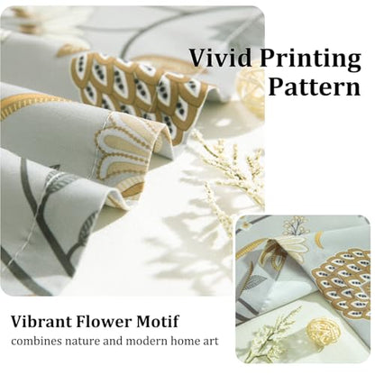 Leeva Floral Kitchen Valance, Linen Textured, 60 x 18, Rod Pocket, 1 Panel - color: *M11, size: 60"W x 18"L (Pack of 1)