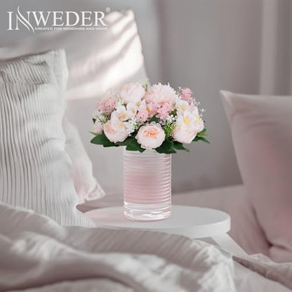 Flower Balls Centerpieces for Tables: Pink Silk Rose, 6Pcs - color: Pink & Purple, size: 6 PCS