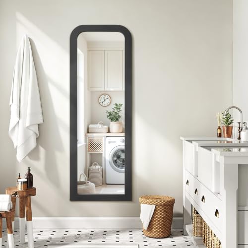 AAZZKANG Wall Mirror Full Length Rectangle Large Black Wood Framed 43"x14" - color: Black, size: 47"L x 16"W
