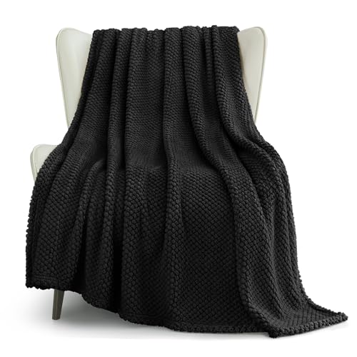 Whale Flotilla Extra Large Soft Fleece Throw Blanket for Couch - color: Black, size: Throw(50x70 In)