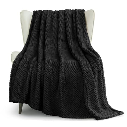 Whale Flotilla Extra Large Soft Fleece Throw Blanket for Couch - color: Black, size: Throw(50x70 In)