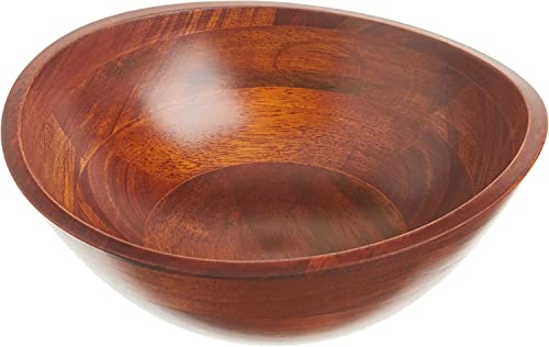 Lipper International Cherry Finished Wavy Rim Beechwood Serving Bowl for Fruits or Salads, Matte, Small, 7.5" x 7.25" x 3", Single Bowl, 30.43Fl oz (Pack of 12) - size: Small (Pack of 12)