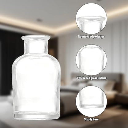20 Pcs Glass Bud Vase in Bulk, Glass Bottles Table Decoration