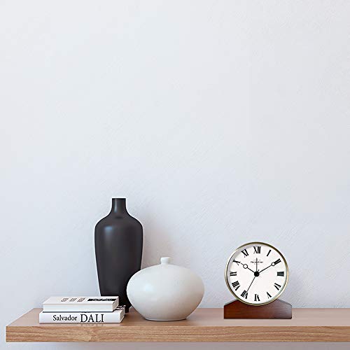 Presentime Mozart Mantel Alarm Clock - color: Morning Gold Finish, size: 6*5.5 inch
