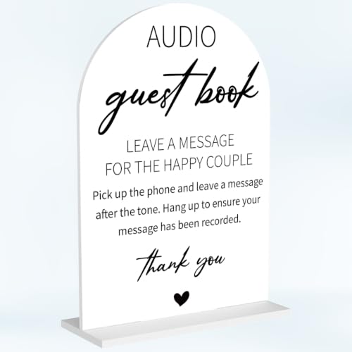 Audio Guest Book Sign for Wedding Baby Shower Bridal Shower - color: Audio