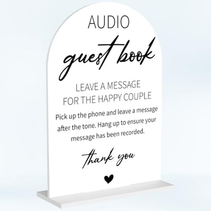 Audio Guest Book Sign for Wedding Baby Shower Bridal Shower - color: Audio