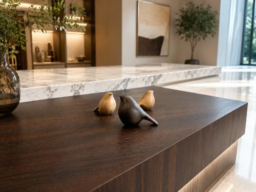 Natural Wood Bird Trio 4.1”L Set of 3 – Small Bird Sculptures & Animal Statues, Hand-Finished Modern Coffee Table Shelf Decor, Gift-Ready (3, Mixed)