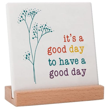 Positive Decor for Home Office, Motivational Gifts for Women, It's a Good Day Sign Inspirational Desk Art Decor, Emotion cheerful Support Mindset Good Vibes Decoration - style: It's a Good Day