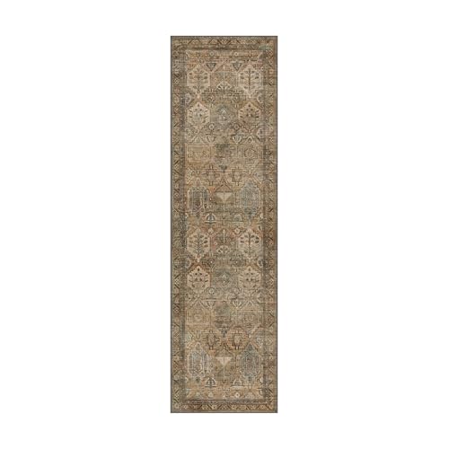 2x7 Runner Rug for Hallway Entryway Kitchen Rug Washable Runner Warm Taupe - color: Area Warm Taupe, size: 2' x 7' (Rectangular)