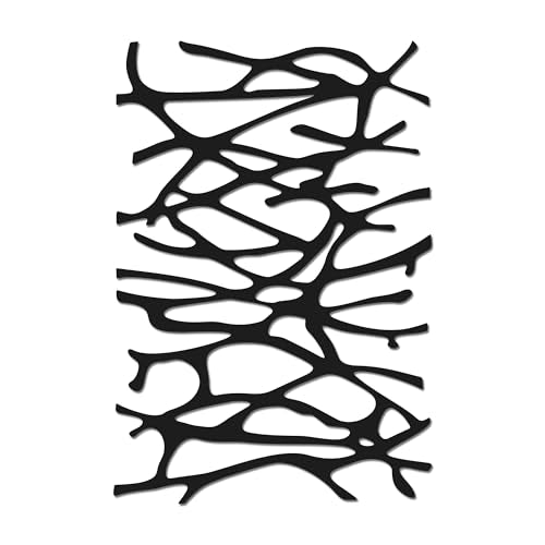 Slickss Abstract Tree Wall Art Black Metal Wall Decor