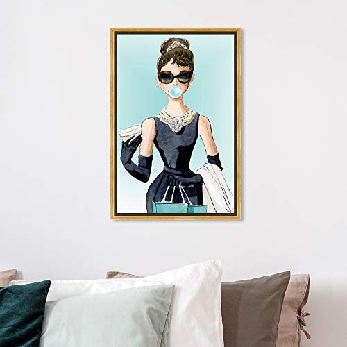 The Oliver Gal Artist Co. Abstract Wall Art Canvas - size: 24"L x 16"W, style: Gold Frame