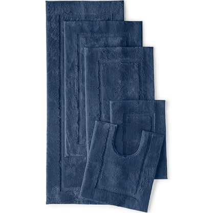 Lands' End Non Skid Bath Rug Deep Sea Navy 16" x 23" - color: Deep Sea Navy, size: 16" x 23" (Rectangular)