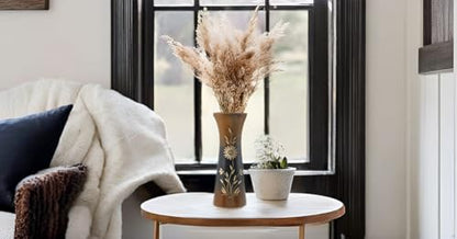 Aeravida Natural Flower Mango Tree Wood Flower Table Floor Vase, 8 inch | Modern Farmhouse Home Décor | Living Room Home Decoration - size: 8 inches tall, 3 wide, 2.5 diameter (inside)