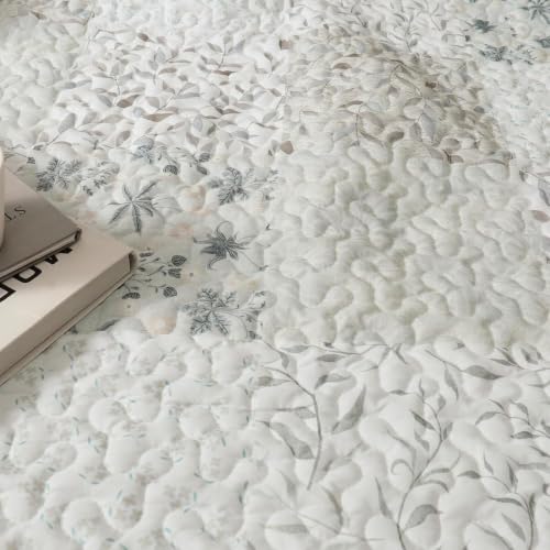 Exclusivo Mezcla 60"x 80" Boho Quilted Throw Blanket, Grey Quilt Throw - color: Bohemian Patchwork Grey, size: 60 x 80 inch