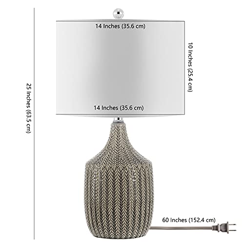 SAFAVIEH Secia Table Lamp, 25" Grey TBL4389A