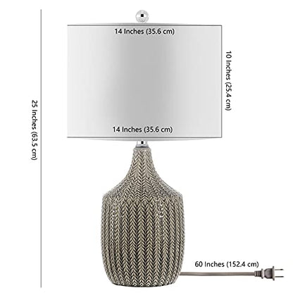SAFAVIEH Secia Table Lamp, 25" Grey TBL4389A