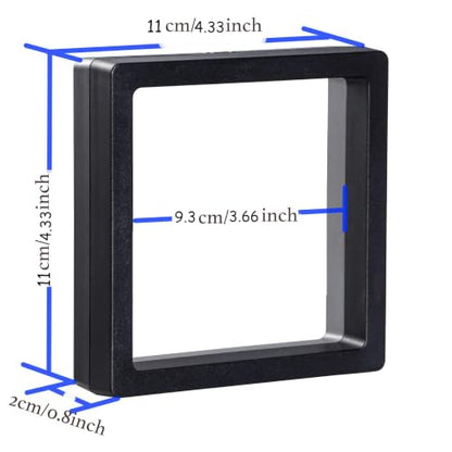 10 Pack Jewelry Gift Boxes 4.33 x 4.33 x 0.78 Inch Transparent Jewelry Box Small Gift Boxes for Jewelry, Earrings, Necklaces, Handmade Bangles, Bracelets (Black and White C) - color: Black and White C