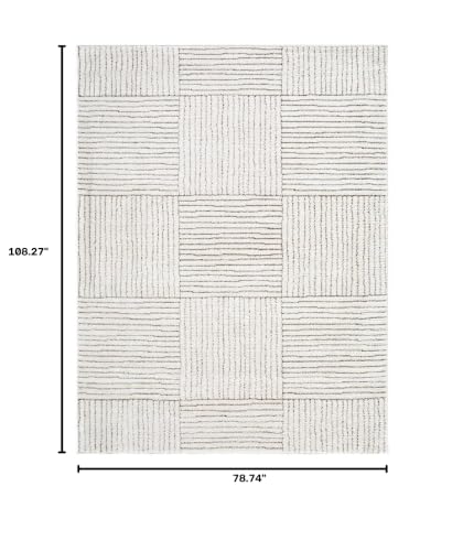 Livabliss x Galey Alix Architect II Modern Geometric Area Rug, 6'7" x 9' (7' x 9'), Brown - color: Brown, size: 6'7" x 9' (Rectangular)