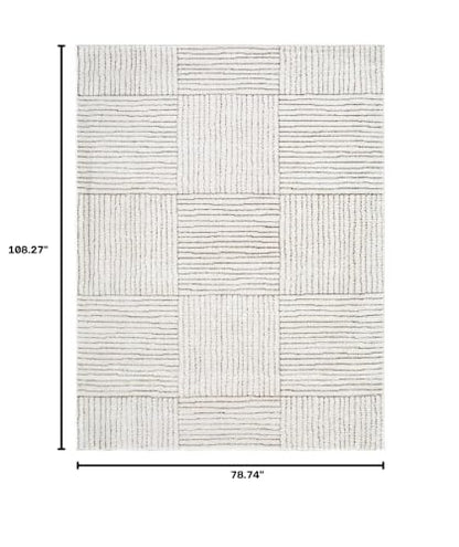 Livabliss x Galey Alix Architect II Modern Geometric Area Rug, 6'7" x 9' (7' x 9'), Brown - color: Brown, size: 6'7" x 9' (Rectangular)