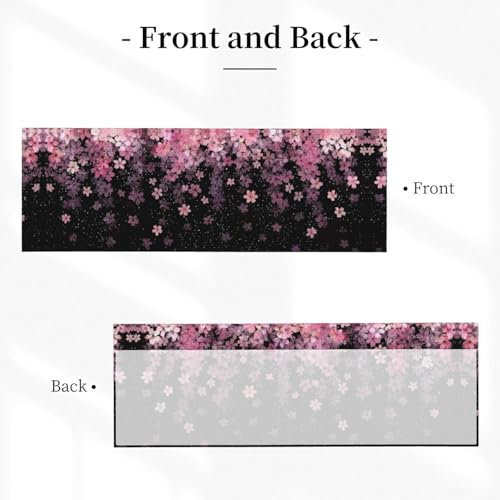 Cherry Blossom Curtain Valance 54x18 Inches Window Treatment Rod Pocket Valance for Kitchen Bathroom Bedroom - color: Cherry Blossom