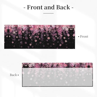 Cherry Blossom Curtain Valance 54x18 Inches Window Treatment Rod Pocket Valance for Kitchen Bathroom Bedroom - color: Cherry Blossom